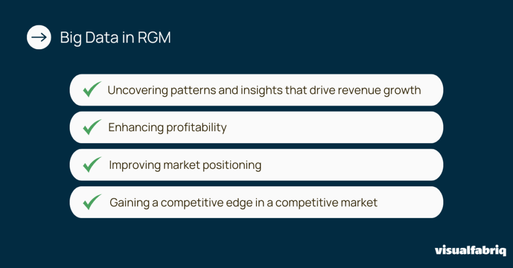 List of how big data influences revenue growth management (RGM)