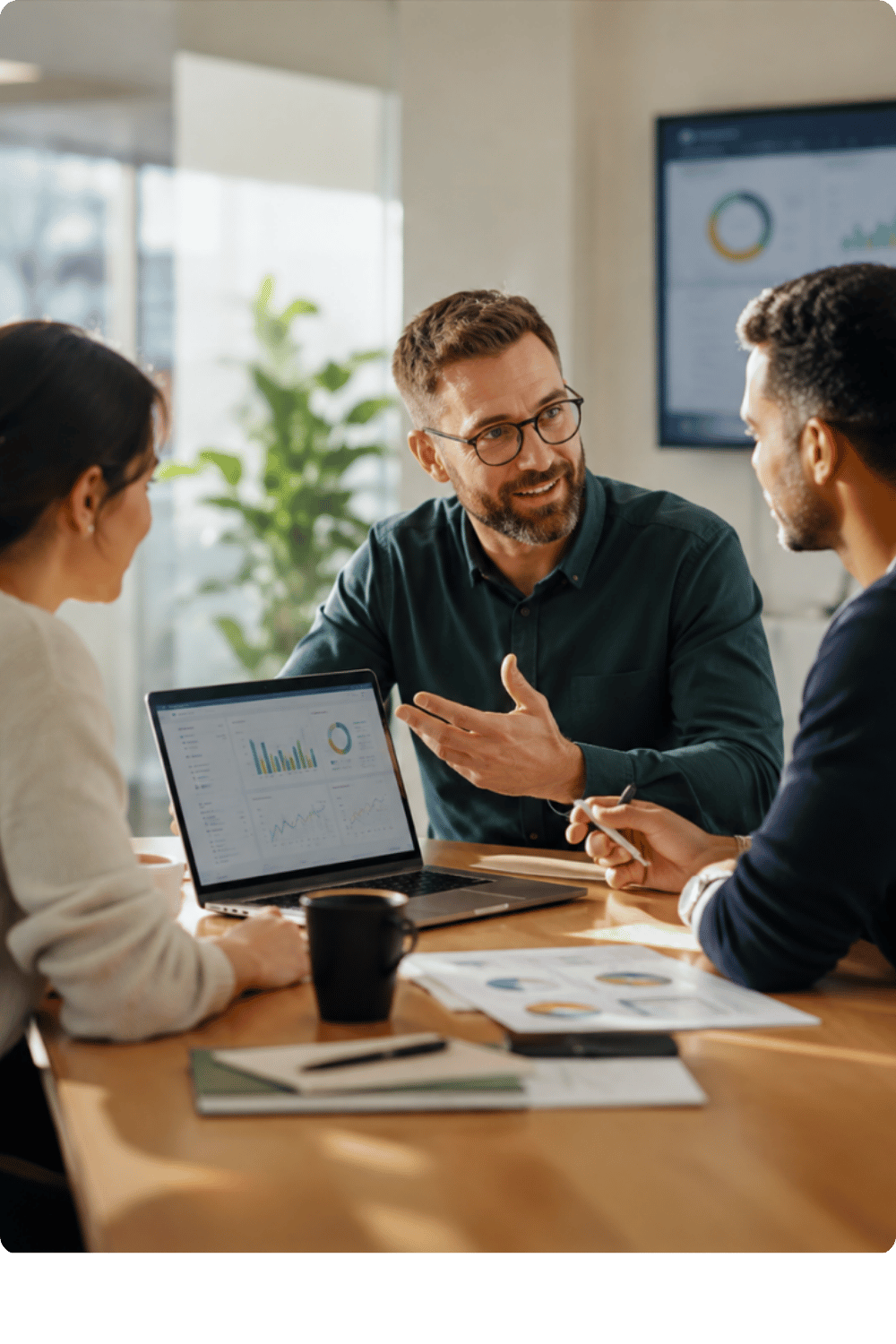 Commercial user working with Visualfabriq AI-powered promotion insights